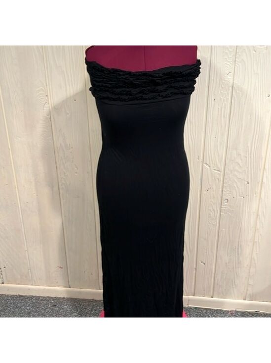 Elan Dresses & Skirts - Elan Black Maxi Dress Tie Back Medium